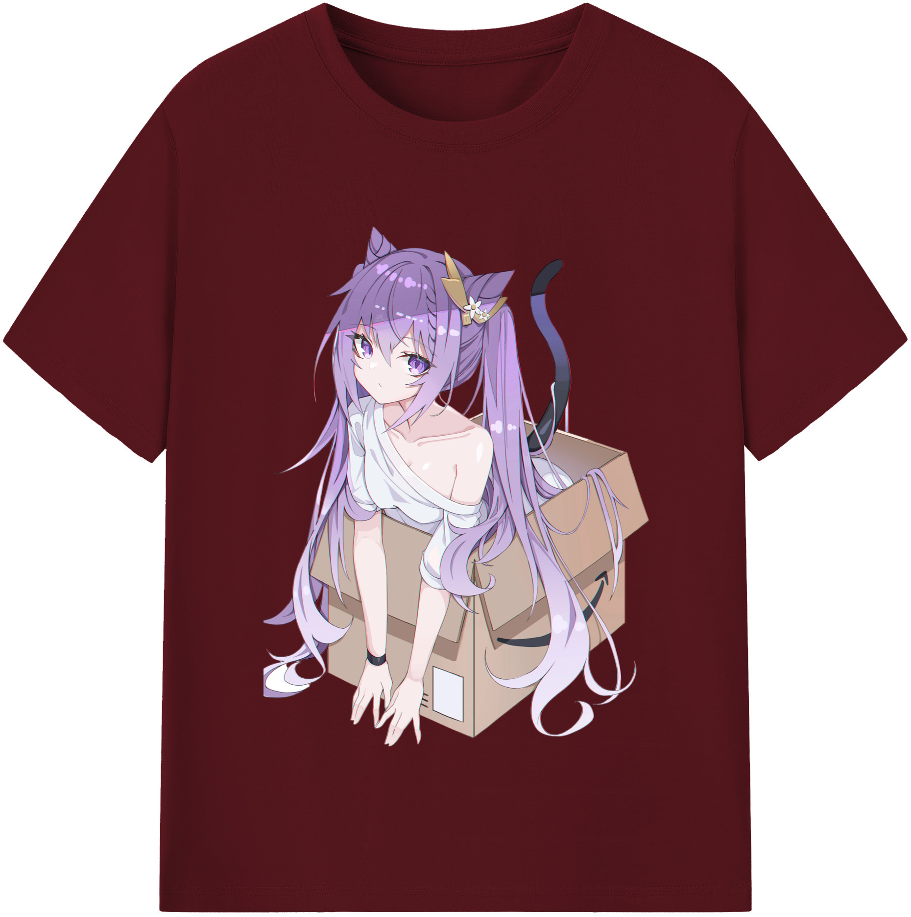 げんし神 刻晴 こくせい genshin Kokusei 綿100％半袖Tシャツ（フロントプリント）